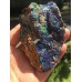 Yeşil Malakit Mineral ile Mavi Azurit