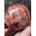 Gökkuşağı Flashes-45mm ile Kırmızı Hematoid Kuvars Kristal Küre